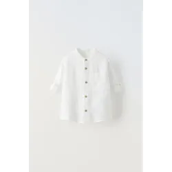 Сорочка біла льон хл Zara 