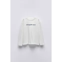 Реглан білий надпис Zara хл 